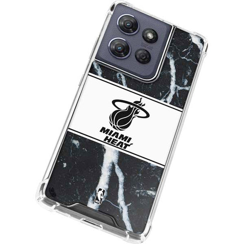 NBA Miami Heat Marble Moto G Play 5G (2025) Clear Case