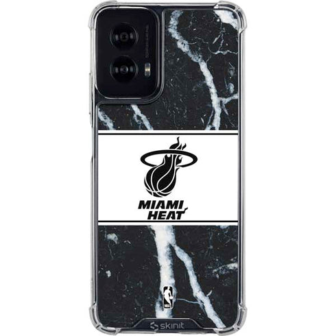 NBA Miami Heat Marble Moto G Power 5G (2024) Clear Case