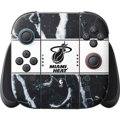NBA Miami Heat Marble Nintendo Switch 2 (2025) Joy-Con Controller Skin