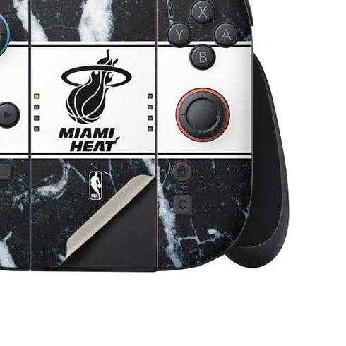 NBA Miami Heat Marble Nintendo Switch 2 (2025) Joy-Con Controller Skin