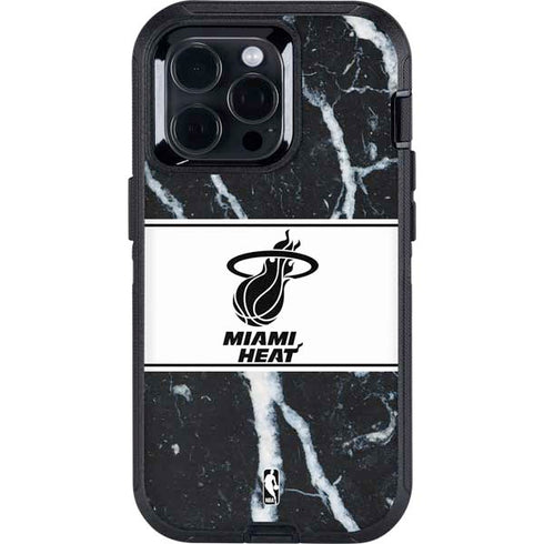 NBA Miami Heat Marble Otterbox Defender iPhone Skin