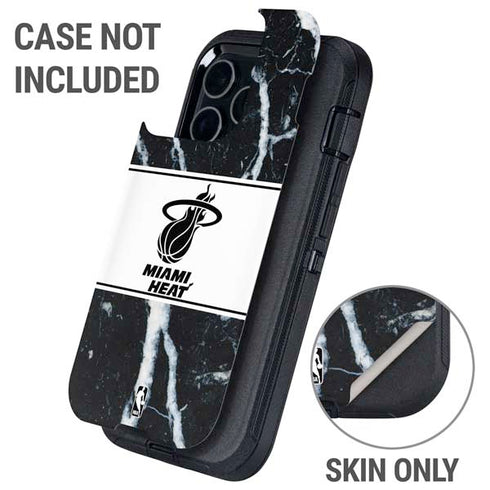 NBA Miami Heat Marble Otterbox Defender iPhone Skin