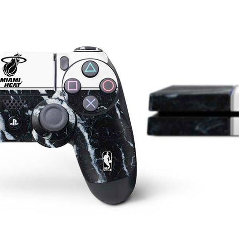 NBA Miami Heat Marble PS4 Console and Controller Bundle Skin