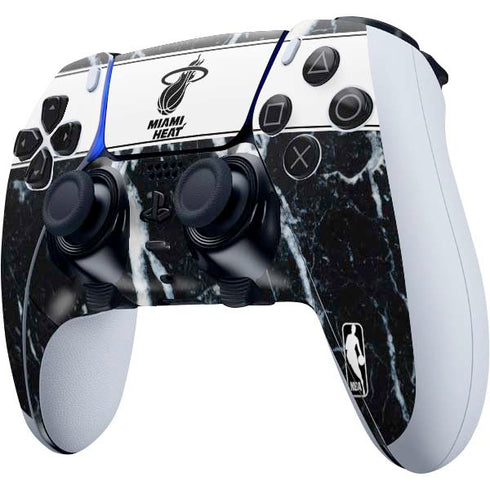 NBA Miami Heat Marble PS5 DualSense Edge Pro Controller Skin