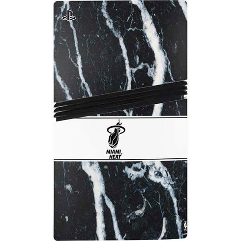 NBA Miami Heat Marble PS5 Pro Disk Console Skin