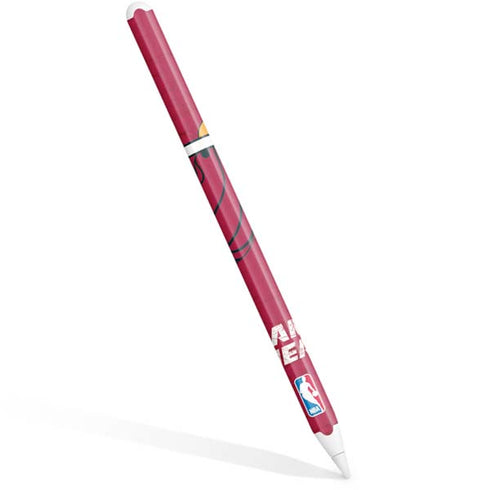 NBA Miami Heat Red Primary Logo Apple Pencil (2nd Gen 2019) Skin
