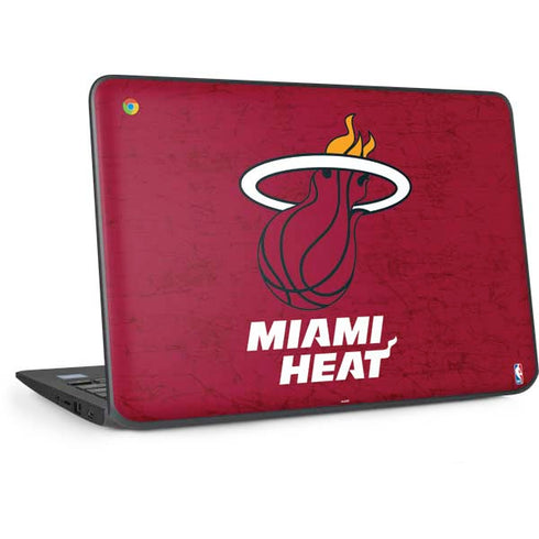 NBA Miami Heat Red Primary Logo HP Chromebook Skin