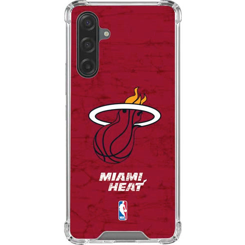 NBA Miami Heat Red Primary Logo Galaxy A17 Clear Case