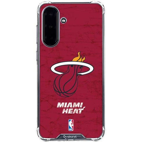 NBA Miami Heat Red Primary Logo Galaxy A36 5G Clear Case