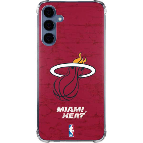 NBA Miami Heat Red Primary Logo Galaxy A55 5G Clear Case