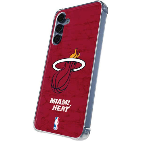 NBA Miami Heat Red Primary Logo Galaxy A55 5G Clear Case