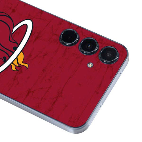 NBA Miami Heat Red Primary Logo Galaxy A55 5G Skin