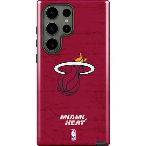 NBA Miami Heat Red Primary Logo Galaxy S23 Ultra Pro Case