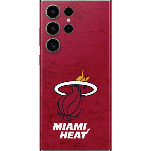 NBA Miami Heat Red Primary Logo Galaxy Skins