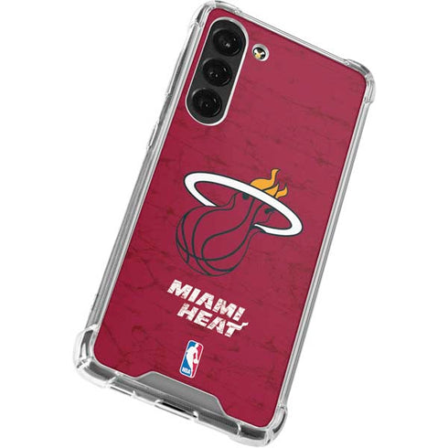 NBA Miami Heat Red Primary Logo Galaxy S24 FE Clear Case
