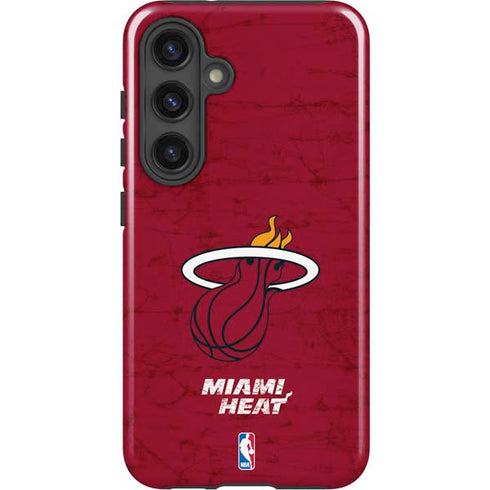 NBA Miami Heat Red Primary Logo Galaxy S25 Impact Case