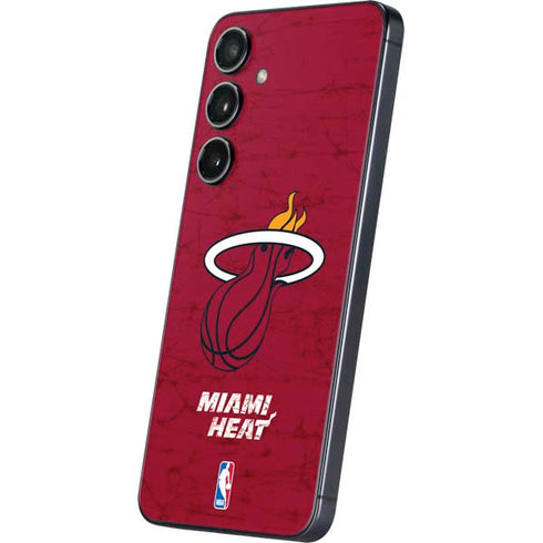 NBA Miami Heat Red Primary Logo Galaxy S25 Plus Skin