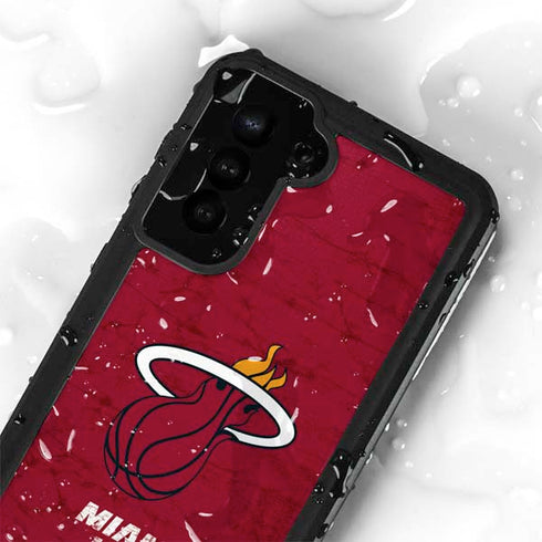 NBA Miami Heat Red Primary Logo Galaxy S24 Plus Waterproof Case
