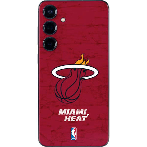 NBA Miami Heat Red Primary Logo Galaxy S25 Skin