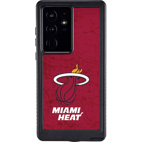 NBA Miami Heat Red Primary Logo Galaxy S24 Ultra Waterproof Case