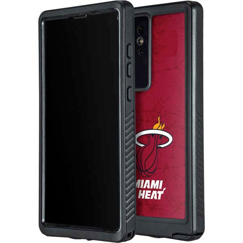 NBA Miami Heat Red Primary Logo Galaxy S24 Ultra Waterproof Case