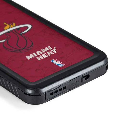 NBA Miami Heat Red Primary Logo Galaxy S24 Waterproof Case