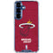 NBA Miami Heat Red Primary Logo Galaxy S25 Clear Case