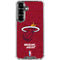 NBA Miami Heat Red Primary Logo Galaxy S26 Clear Case