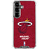NBA Miami Heat Red Primary Logo Galaxy S26 Clear Case