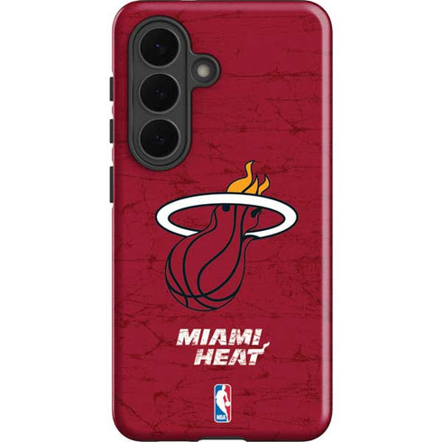 NBA Miami Heat Red Primary Logo Galaxy S26 Impact Case