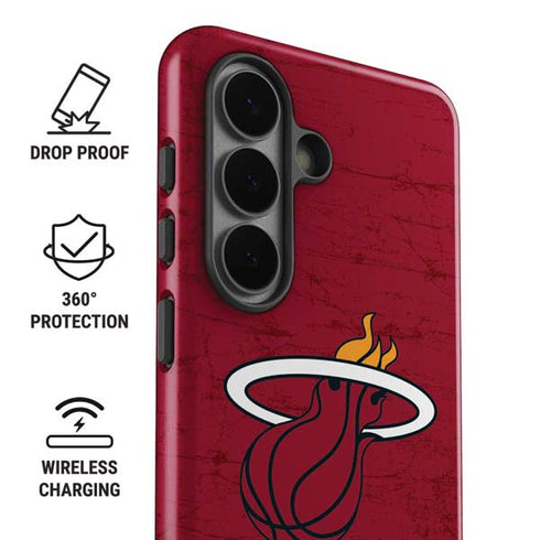 NBA Miami Heat Red Primary Logo Galaxy S26 Impact Case