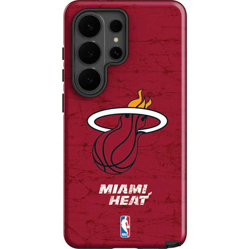 NBA Miami Heat Red Primary Logo Galaxy S26 Ultra Impact Case