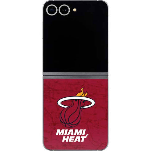 NBA Miami Heat Red Primary Logo Galaxy Z Flip6 Skin