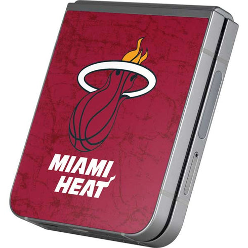 NBA Miami Heat Red Primary Logo Galaxy Z Flip6 Skin