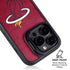 NBA Miami Heat Red Primary Logo iPhone 14 Pro Kickstand Case