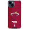 NBA Miami Heat Red Primary Logo iPhone 15 Clear Case