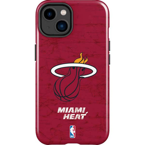 NBA Miami Heat Red Primary Logo iPhone 15 Impact Case