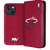 NBA Miami Heat Red Primary Logo iPhone 15 Plus Folio Case