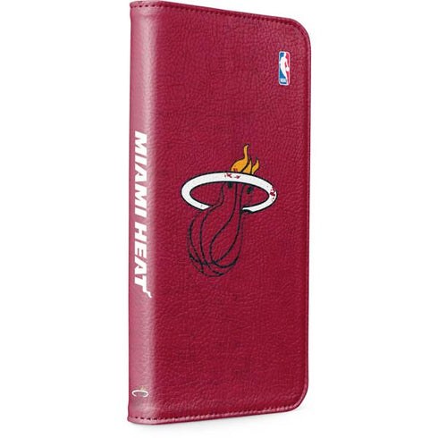 NBA Miami Heat Red Primary Logo iPhone 15 Plus Folio Case