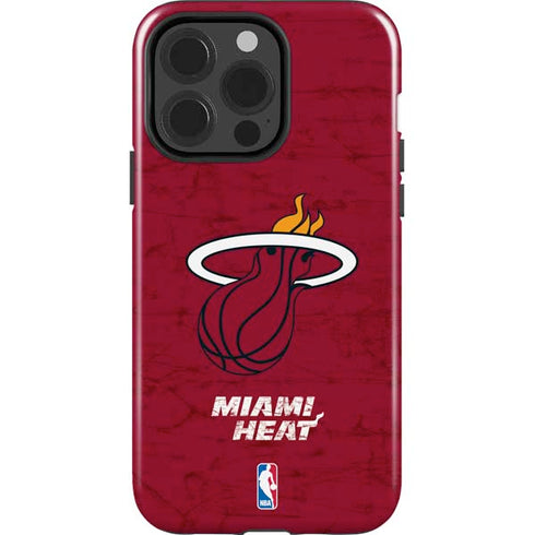 NBA Miami Heat Red Primary Logo iPhone 15 Pro Impact Case