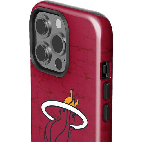 NBA Miami Heat Red Primary Logo iPhone 15 Pro Impact Case