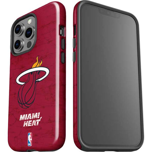 NBA Miami Heat Red Primary Logo iPhone 15 Pro Impact Case