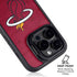 NBA Miami Heat Red Primary Logo iPhone 15 Pro Kickstand Case