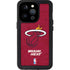 NBA Miami Heat Red Primary Logo iPhone 15 Pro Waterproof Case