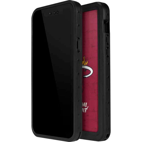 NBA Miami Heat Red Primary Logo iPhone 15 Pro Waterproof Case