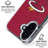 NBA Miami Heat Red Primary Logo iPhone 16 Clear Case
