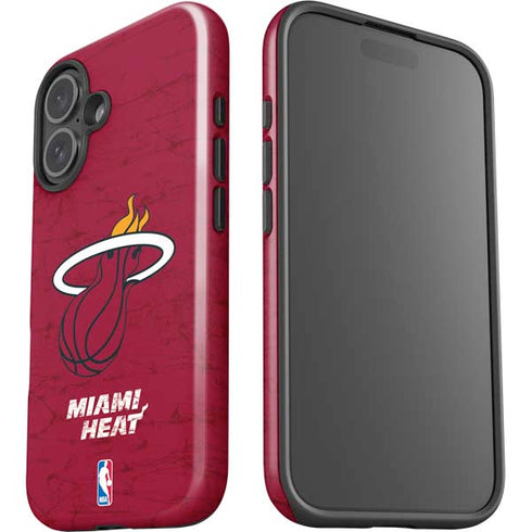 NBA Miami Heat Red Primary Logo iPhone 16 Impact Case
