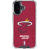 NBA Miami Heat Red Primary Logo iPhone 16 Plus Clear Case