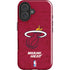 NBA Miami Heat Red Primary Logo iPhone 16 Plus Impact Case