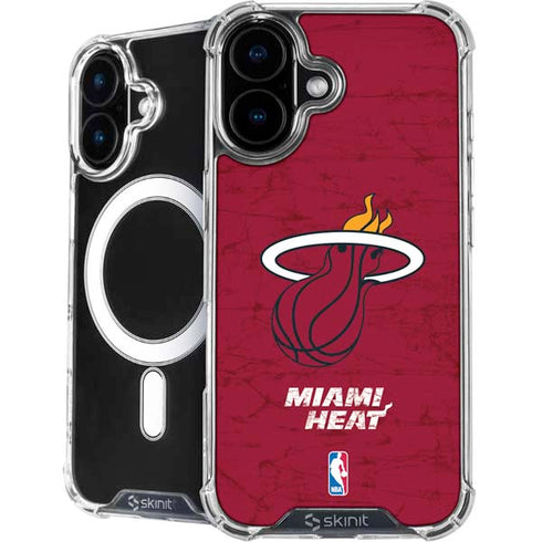 NBA Miami Heat Red Primary Logo iPhone 16 Plus MagSafe Case